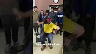 Helmet Challenge | Wild Broken Chair Prank | Ballon Pop Racing |#short #trending  #funny #challenge