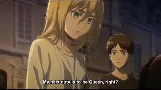 Attack on Titan Season 3 - Historia Decides to become queen