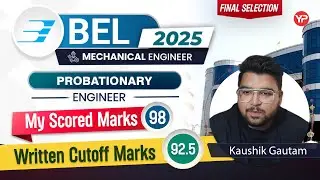 Congratulation Kaushik for getting selection in BEL as Probationary Engineer 2025 Mechanical Branch