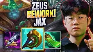 ZEUS TRIES NEW JAX REWORK! - T1 Zeus Plays Jax TOP vs Kennen! | Season 2023