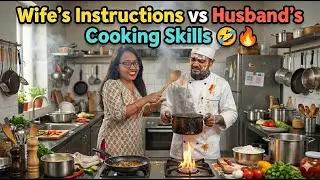 Wife's Instructions vs Husband Cooking Skills 🤣🔥