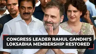 Congress leader Rahul Gandhi's disqualification as Lok Sabha member revoked