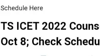 TELANGANA TS ICET 2022 COUNSELLING START DATE, HOW TO REGISTER IN COUNSELLING, ADMISSIONS PROCESS