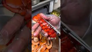 Spicy Lobster tails 😋🔥 #shorts #food #youtubeshorts #lobster