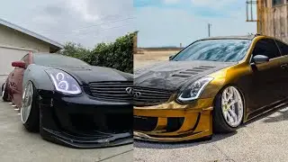 G35 full of carbon gets full Crazy color change! Black Gold!