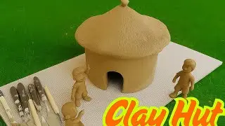 How to Build a Miniature Clay Survival Hut | Village House DIY