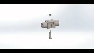Hook Joint Assembly Simulation in SolidWorks