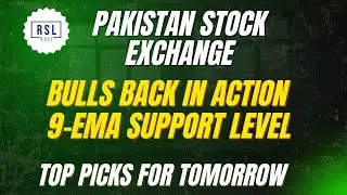 #KSE100 Index Analysis | Bulls Back in Action | 9-EMA Support Respected🔥| Top Picks for Tomorrow🚀