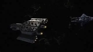 Stargate Atlantis - The Daedalus disables a Wraith cruiser