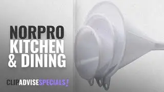 10 Best Selling Norpro Kitchen & Dining [2018 ]: Nopro Plastic Funnel, Set of 3