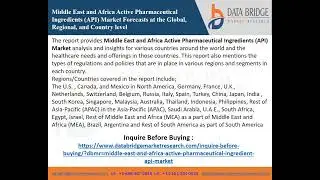 middle east and africa active pharmaceutical ingredient api market