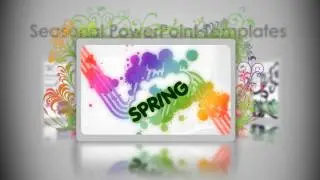 Digital Signage PowerPoint Template - Spring