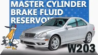 Mercedes-Benz W203 C-Class Brake Master Cylinder and Brake Fluid Reservoir Replacement
