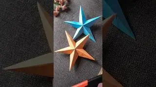 Diy paper star 🌟#diy #shorts ##ytshorts #explorepage #fyp #papercraft #craft #decor #ideas