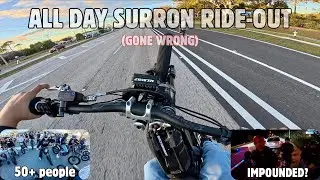 I hosted my first ride-out… (🚔 rolled + insane wheelies)