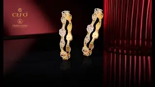 Designer Floral Gold Bangle | Contemporary Elegance in Gold #b2bjewelleryindia #goldbangle