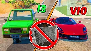 Which Car will last LONGER without a Radiator? BeamNG Drive