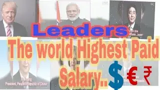 Official Salary of Top World Leaders | Modi | Tramp  | Putin | Merkel | Jinping 🌎🤵
