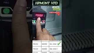 vfd acceleration time satting #industrialelectrician#shortvideos#experiment#trending#viralvideo#diy