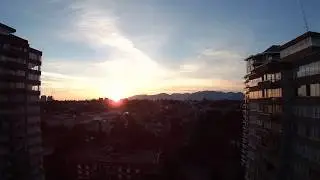 New West Sunset time lapse 10 seconds/frame