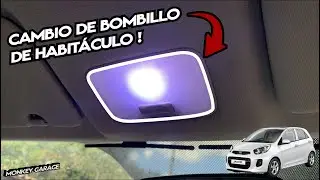 Cambio de bombillo del habit&aacute;culo del Kia Picanto Ion