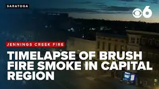 Timelapse shows brush fire smoke from Southern NY moving into Capital Region