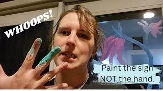 Spray Painting My Hand, Making Bookmarks and Other Crafty Shenanigans - A day in the life - Art Vlog