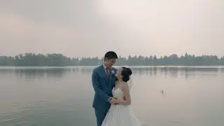 Fairytale Wedding with clouds of flowers at The Lake House Calgary