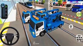 New Electric City Town Truck vs Bullet Train Crash Test | 3D Driving Class Android Gameplay 