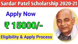 How to Apply Sardar Patel Scholarship 2020- 21 Studying Graduation Students ! ict academy nsp