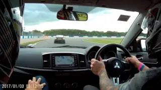 Evo x vs M3 Golf R Donnington Park