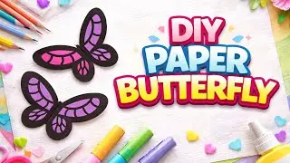 Diy paper butterfly 🦋||beautiful butterfly on paper @TheArtfulFairies1547 