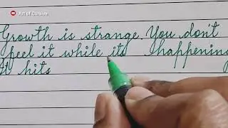 Inspirational quotes in Cursive english/Cursive handwriting @ArtofCursive