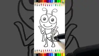 Simple Ant Drawing Shorts Video | Kids Drawing Hub