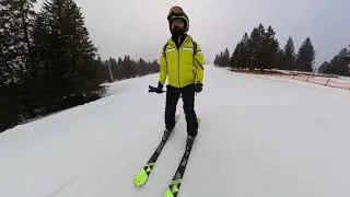 🎿 Conquering a Steep Bridge! | Full Slope Skiing with Insta360 X4 ❄️🏔️