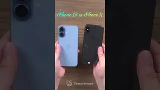 iPhone 17 vs iPhone X: Design Comparison #tenorshare #shorts