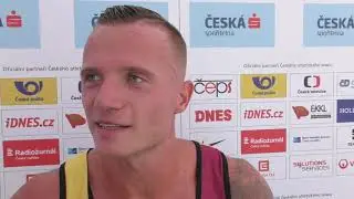 Jan Veleba po 100 m na MČR 2019