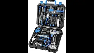 DEKOPRO 126 Piece Home Tool Kit w  Drill