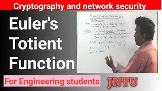 Euler's totient function in Cryptography 