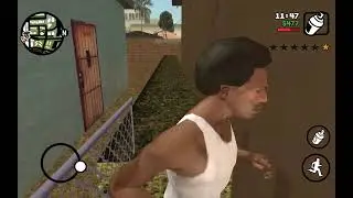 playing  grand theft auto san Andreas on mobile 2nd time still getting used to mobile controls
