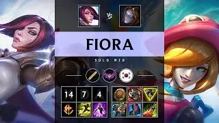 Fiora Mid vs Orianna - KR Master Patch 25.21