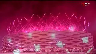 Fireworks displays at the opening ceremony of the Arabian Gulf Cup, Gulf 25, in Basra