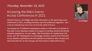 Accessing the Main Events: Access Conferences in 2021