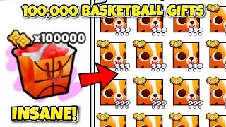 I Opened 100,000 Basketball Gifts & Got.. (Pet Simulator 99)