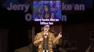 Jerry looks like an Office fan | #dateeverything #datingsim #datingsimulator