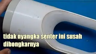 Perbaiki senter emergency luby L2660M tidak bisa dicas