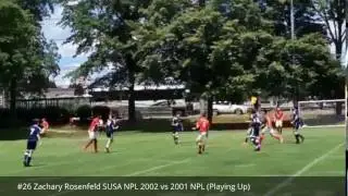 26 Zachary Rosenfeld SUSA NPL 2002 vs 2001 NPL (Playing Up) 
