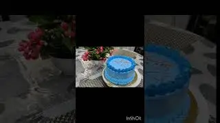 blue vanilla cake 🎂##cake #shortfeed #homemade #birthday cake 🎂🎂