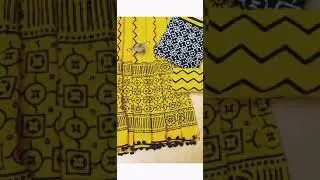 Exclusive range of Hand block printed Cotton suit set with cotton mulmul dupatta.