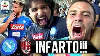 INFARTO!!! NAPOLI 3-2 MILAN | LIVE REACTION NAPOLETANI STADIO SAN PAOLO HD